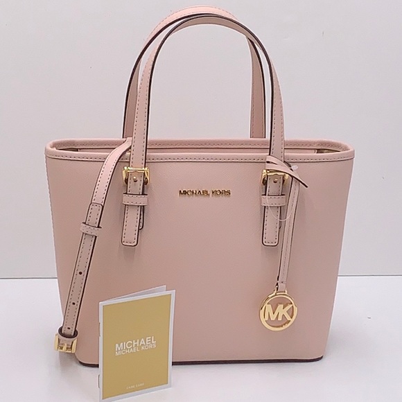 Michael Kors Jet Set Travel XS Saffiano Leather Top-Zip Tote Bag